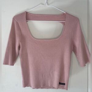 Calvin Klein Mauve Ribbed Top